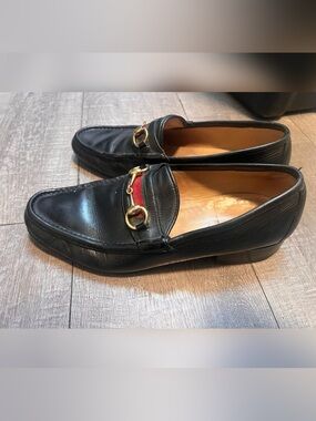 Gucci Horsebit Loafers
Men 11.5
Black Leather Slip-On
Snaffle Dress
Shoes Italy